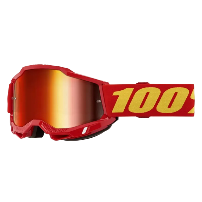 100% goggles Accuri 2 JR röd med spegelröd lins