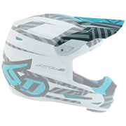 6D helmet peak ATR-2 Havoc cyan/white