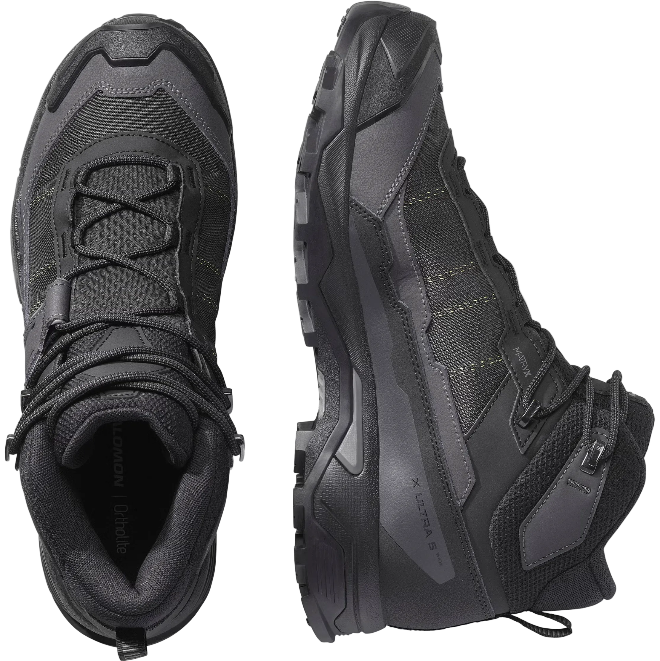 SALOMON skor X Ultra 5 Mid Wide GTX svart/asfalt/castlerock