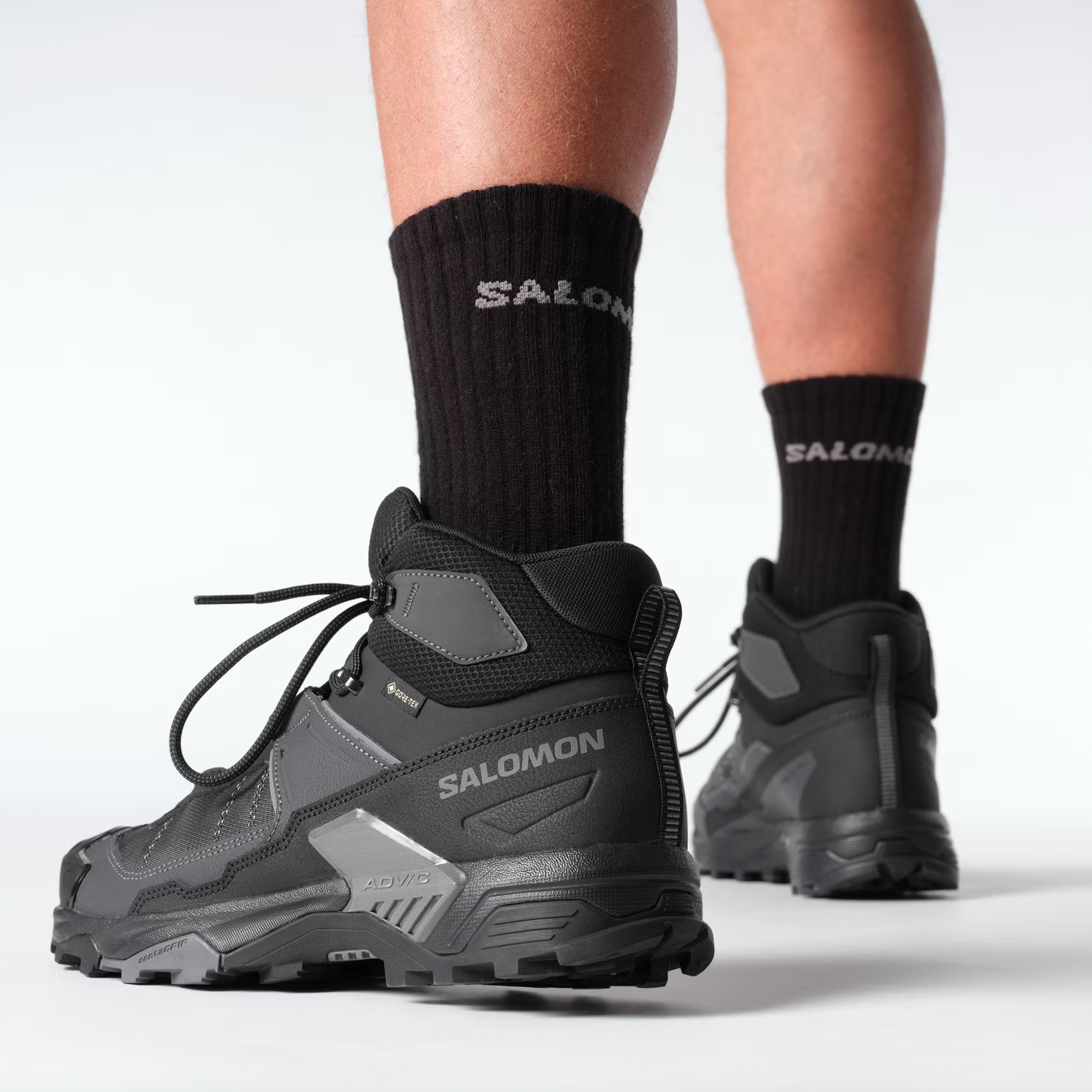 SALOMON skor X Ultra 5 Mid Wide GTX svart/asfalt/castlerock