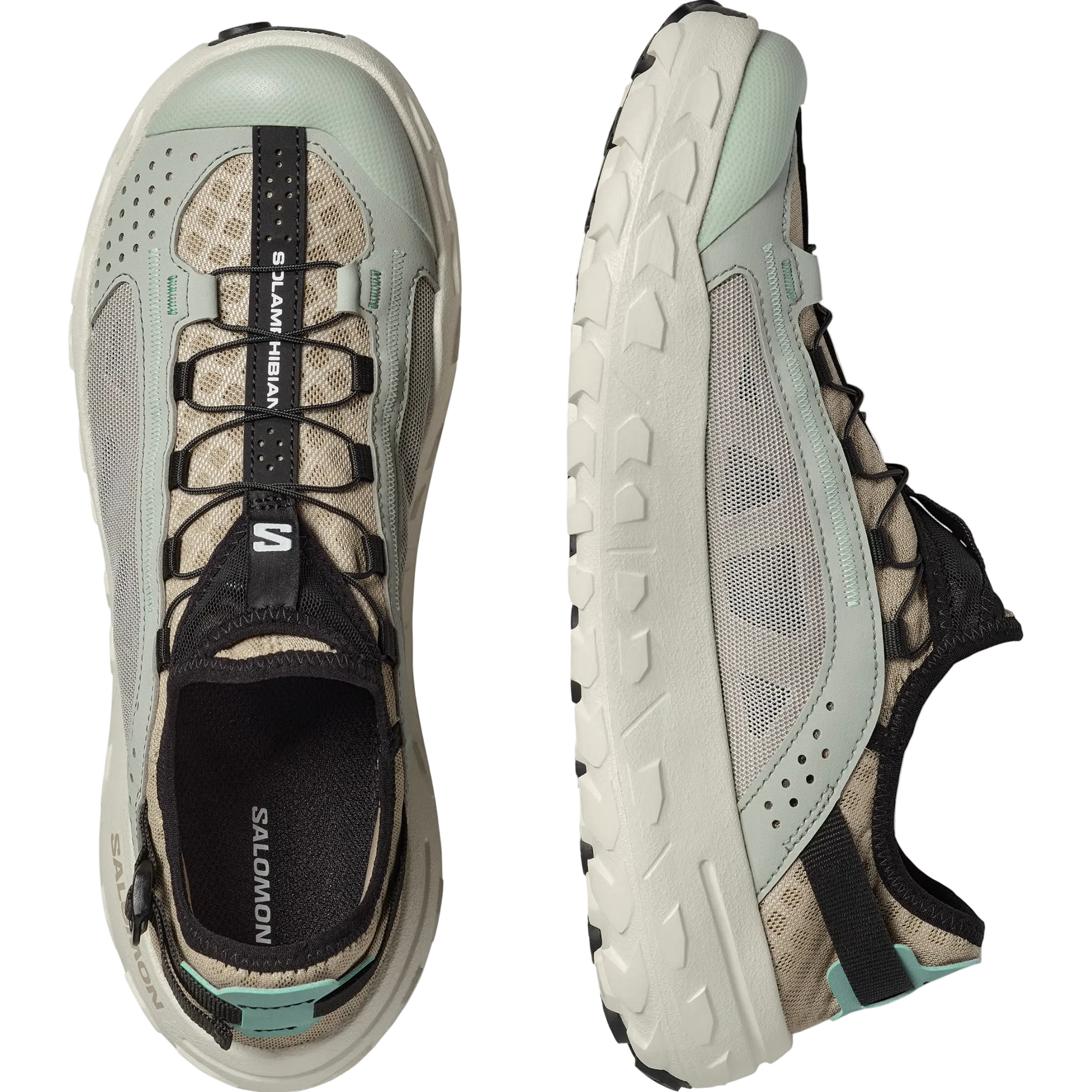 SALOMON skor Solamphibian desert tan/smidesjärn/klart aqua