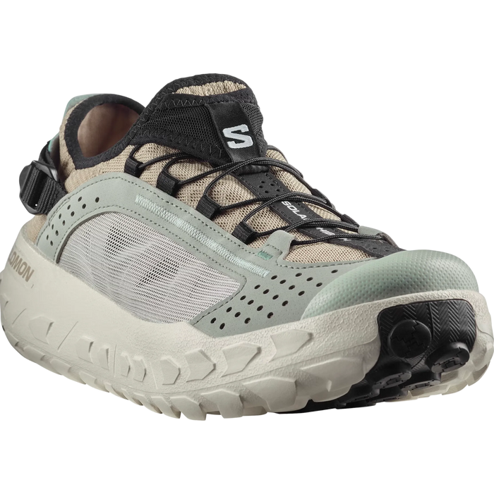 SALOMON shoes Solamphibian desert tan/wrought iron/clearly aqua