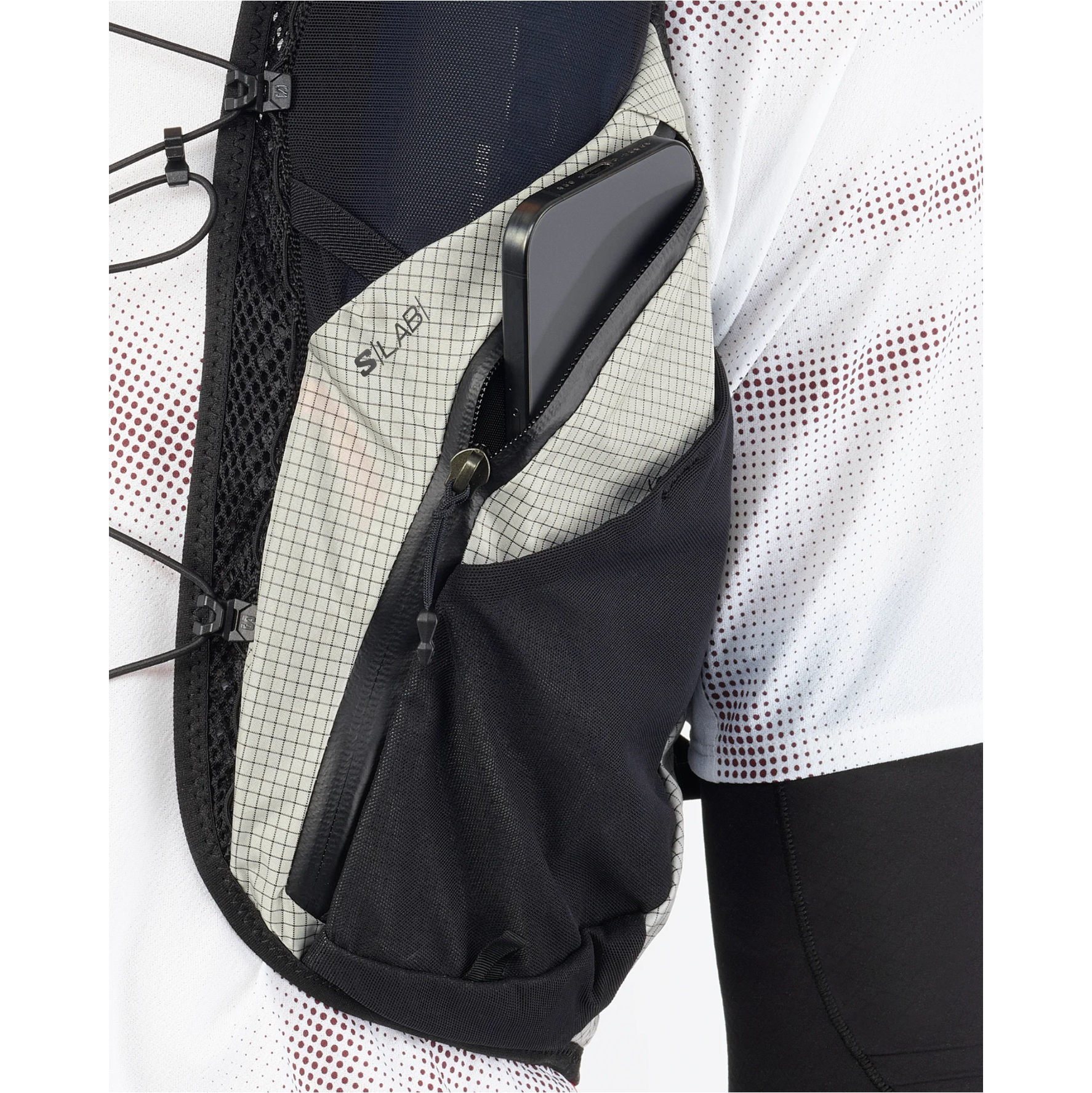 SALOMON väst med vätskesystem S/Lab Adventure 20 Set svart/vit