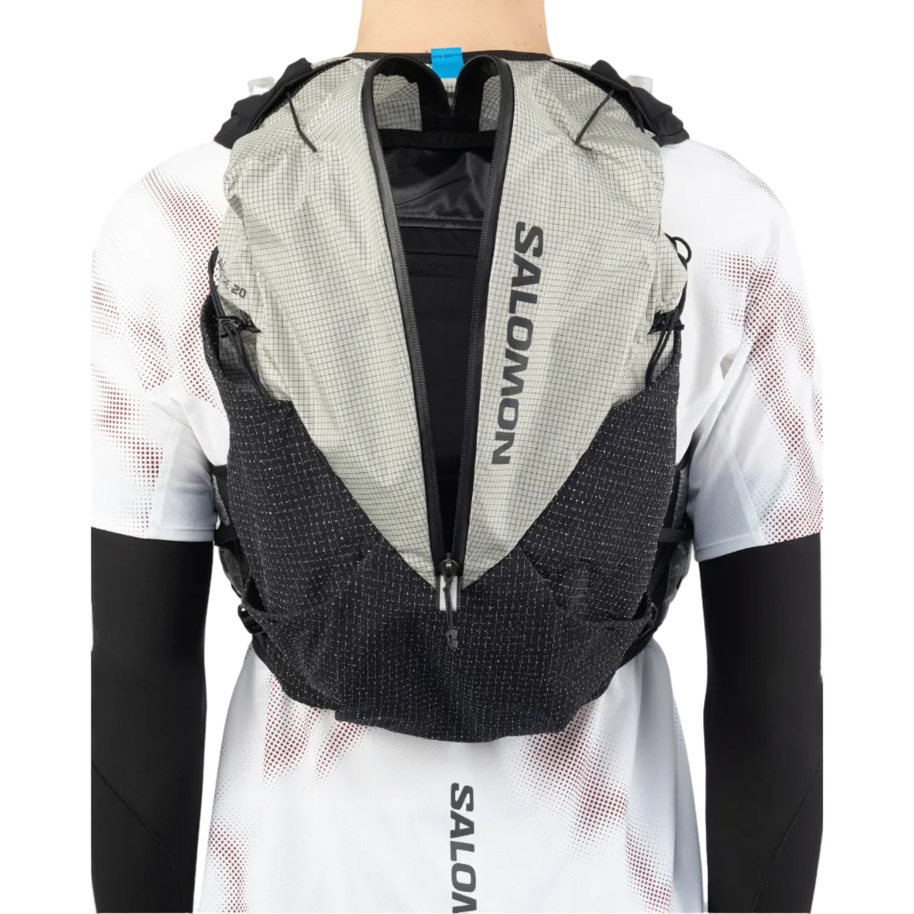 SALOMON väst med vätskesystem S/Lab Adventure 20 Set svart/vit
