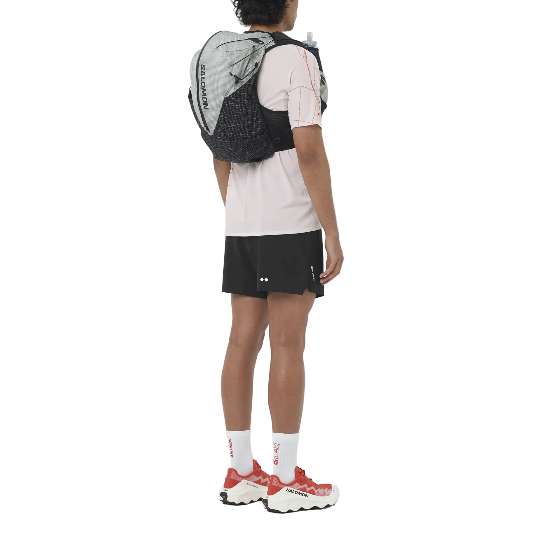 SALOMON väst med vätskesystem S/Lab Adventure 20 Set svart/vit