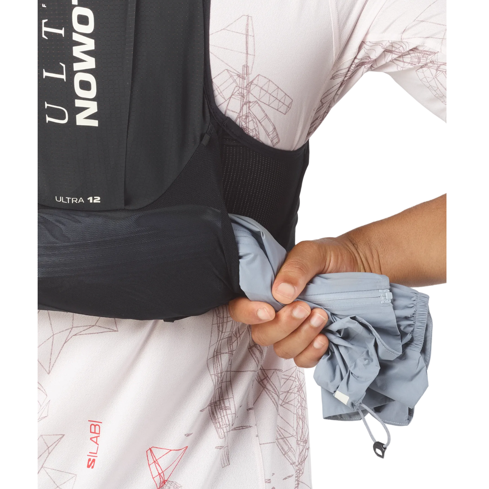 SALOMON väst med vätskesystem S/Lab Ultra 12 svart