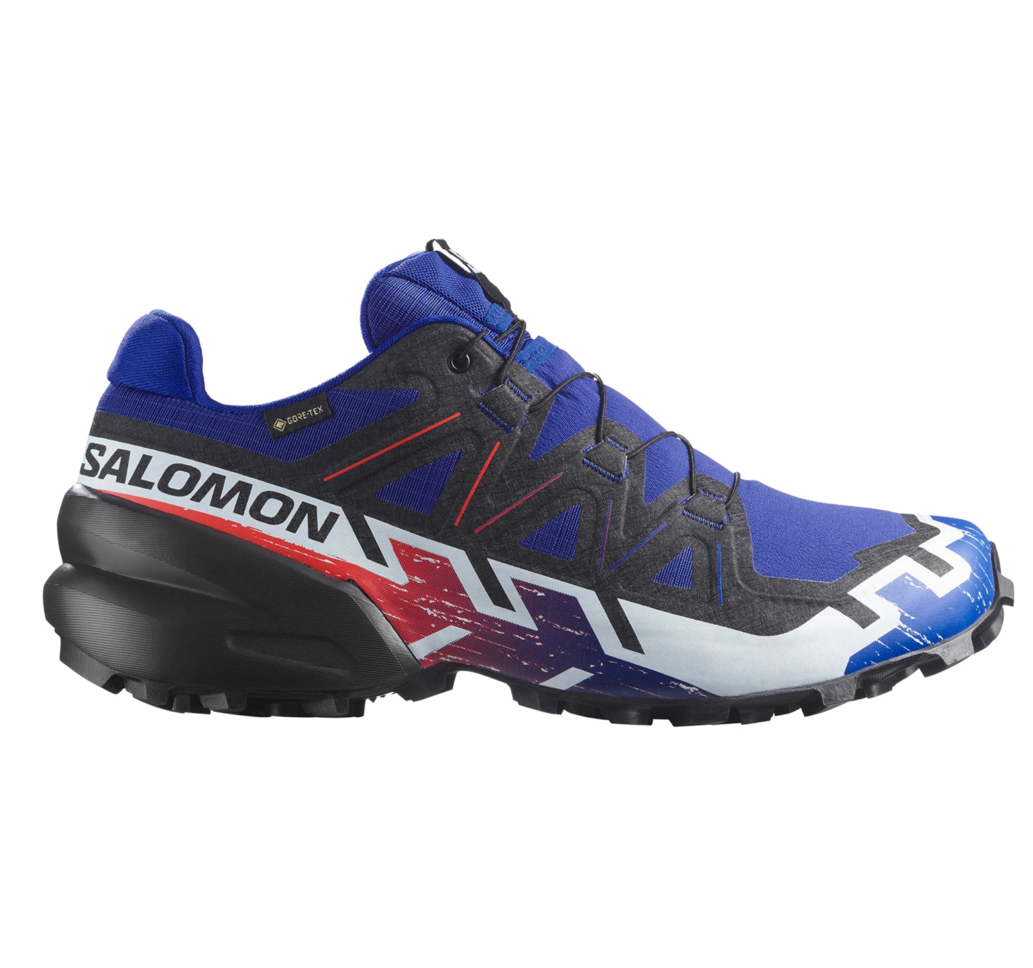 SALOMON shoes Speedcross 6 GTX Equipe surf the web/fiery red/white