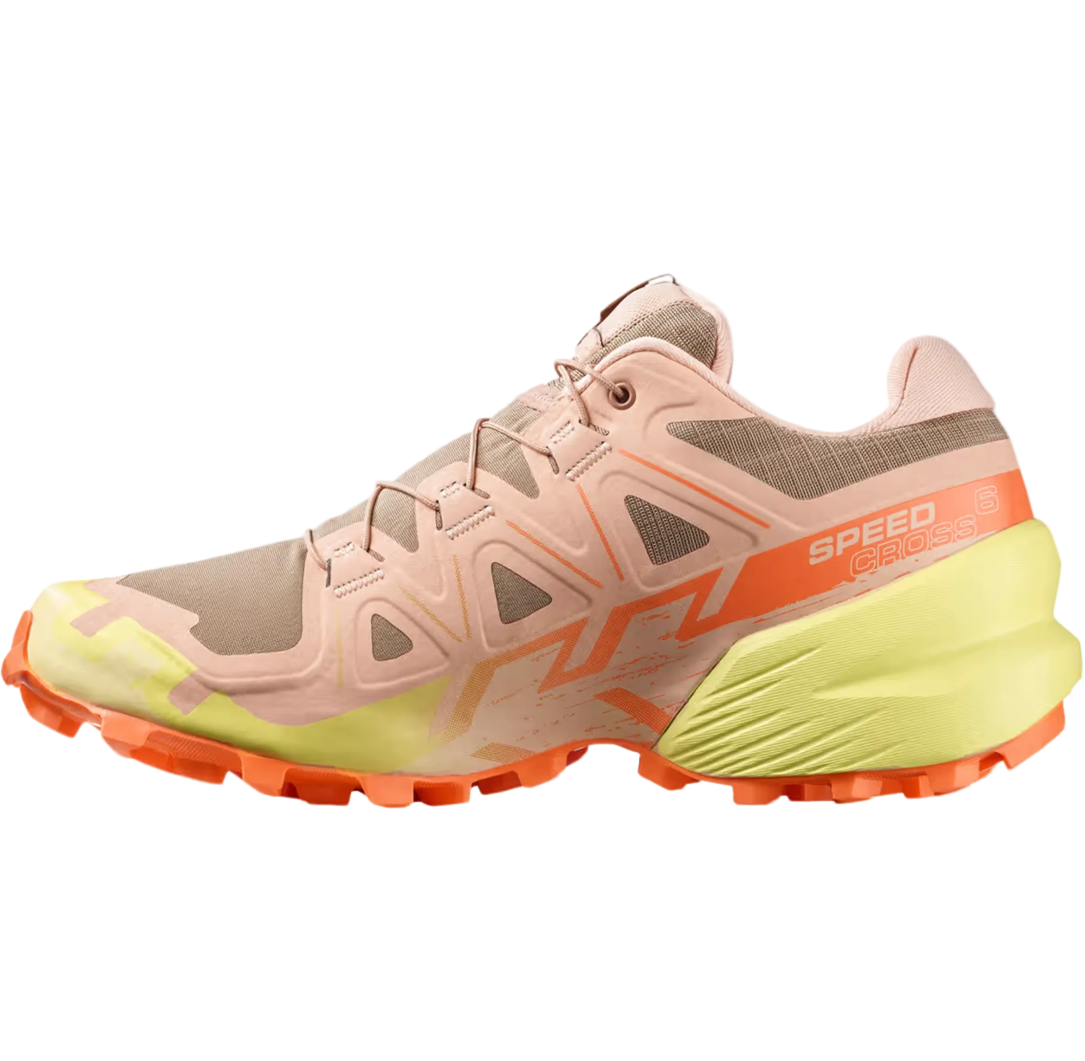 SALOMON skor Speedcross 6 W burro/sunny lime/almond cream