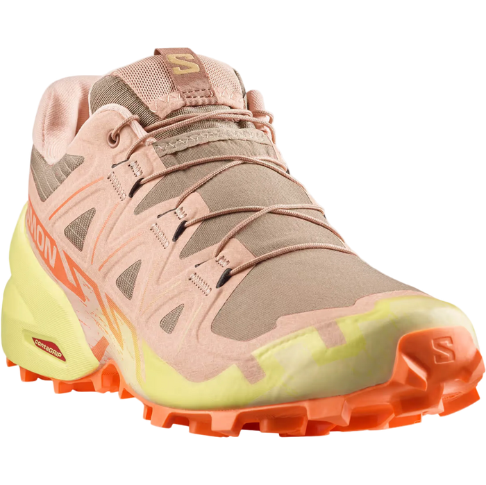 SALOMON shoes Speedcross 6 W burro/sunny lime/almond cream