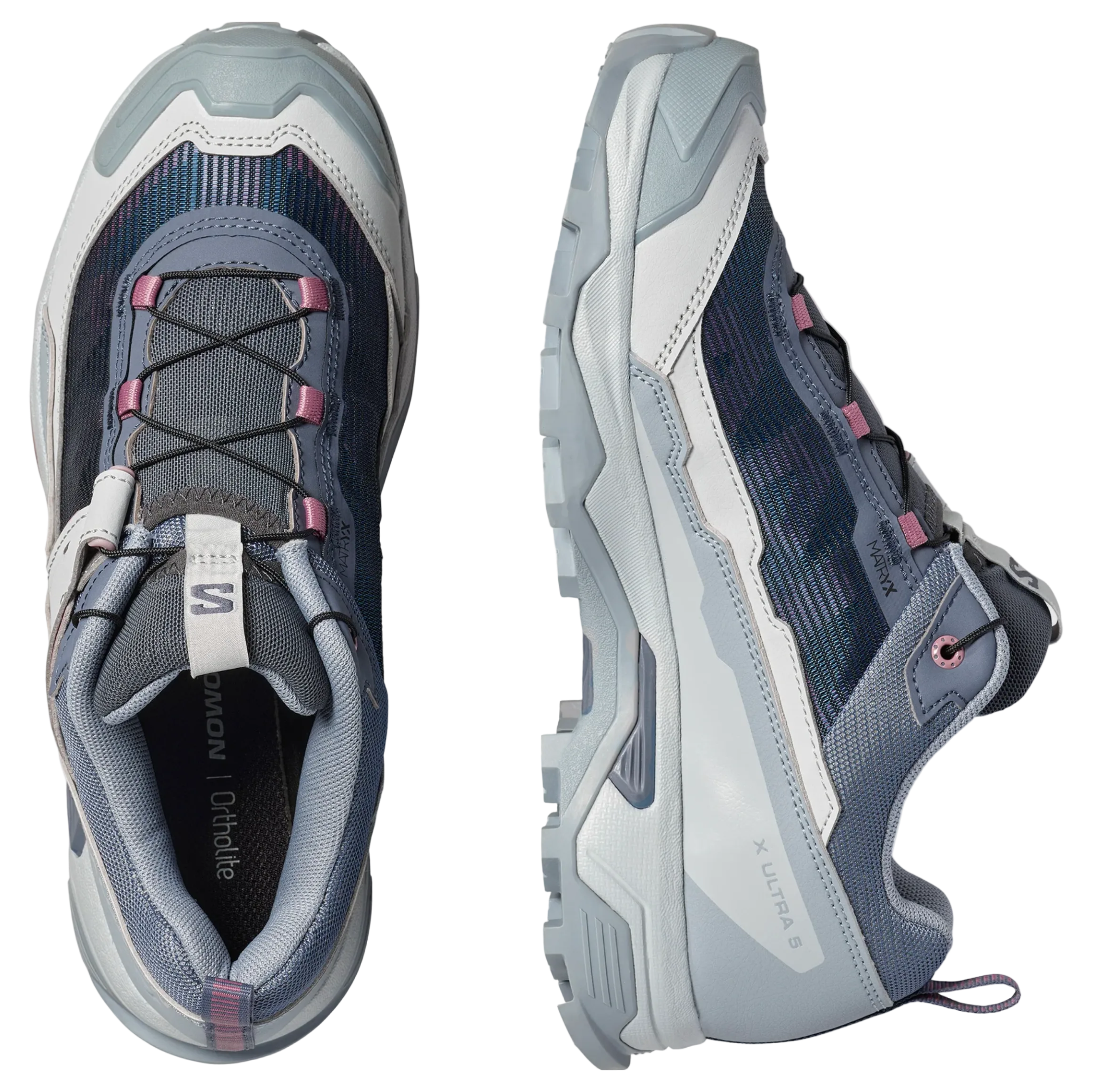 SALOMON shoes X Ultra 5 W grisaille/tradewinds/dusky orchid