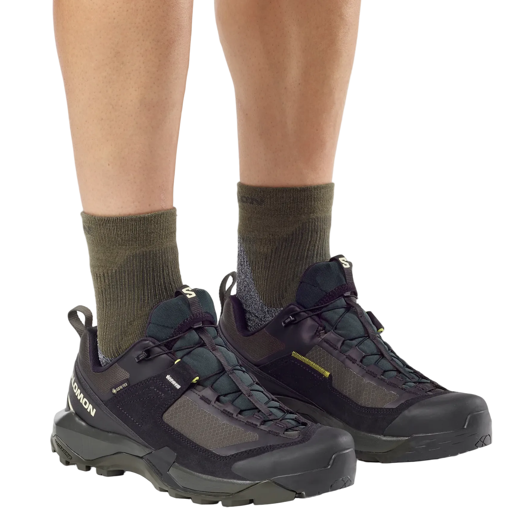 SALOMON-skor X Ultra Alpine GTX svart/torv/aspargusgrön
