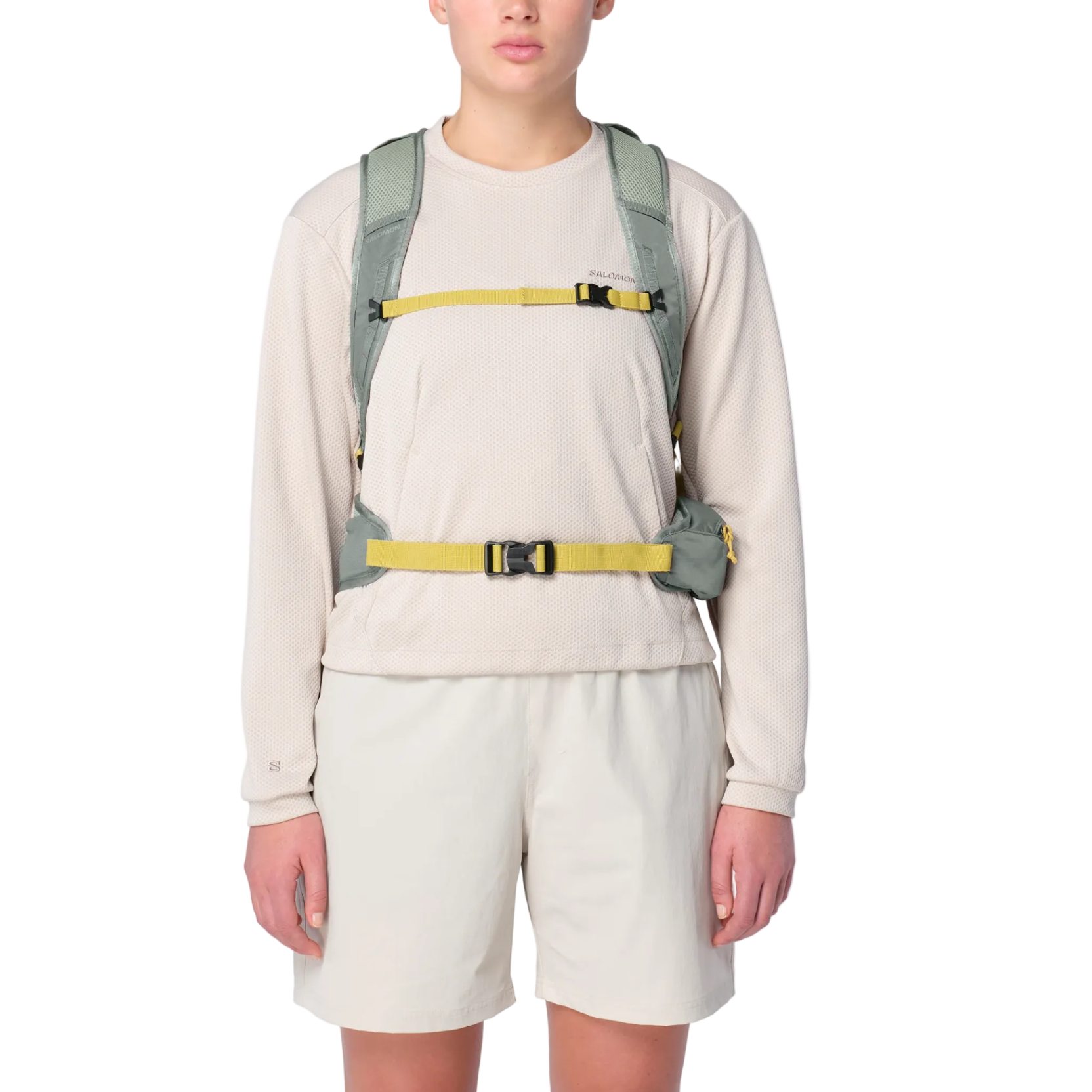 SALOMON backpack Trailblazer 20 sedona sage/seagrass/cress grey