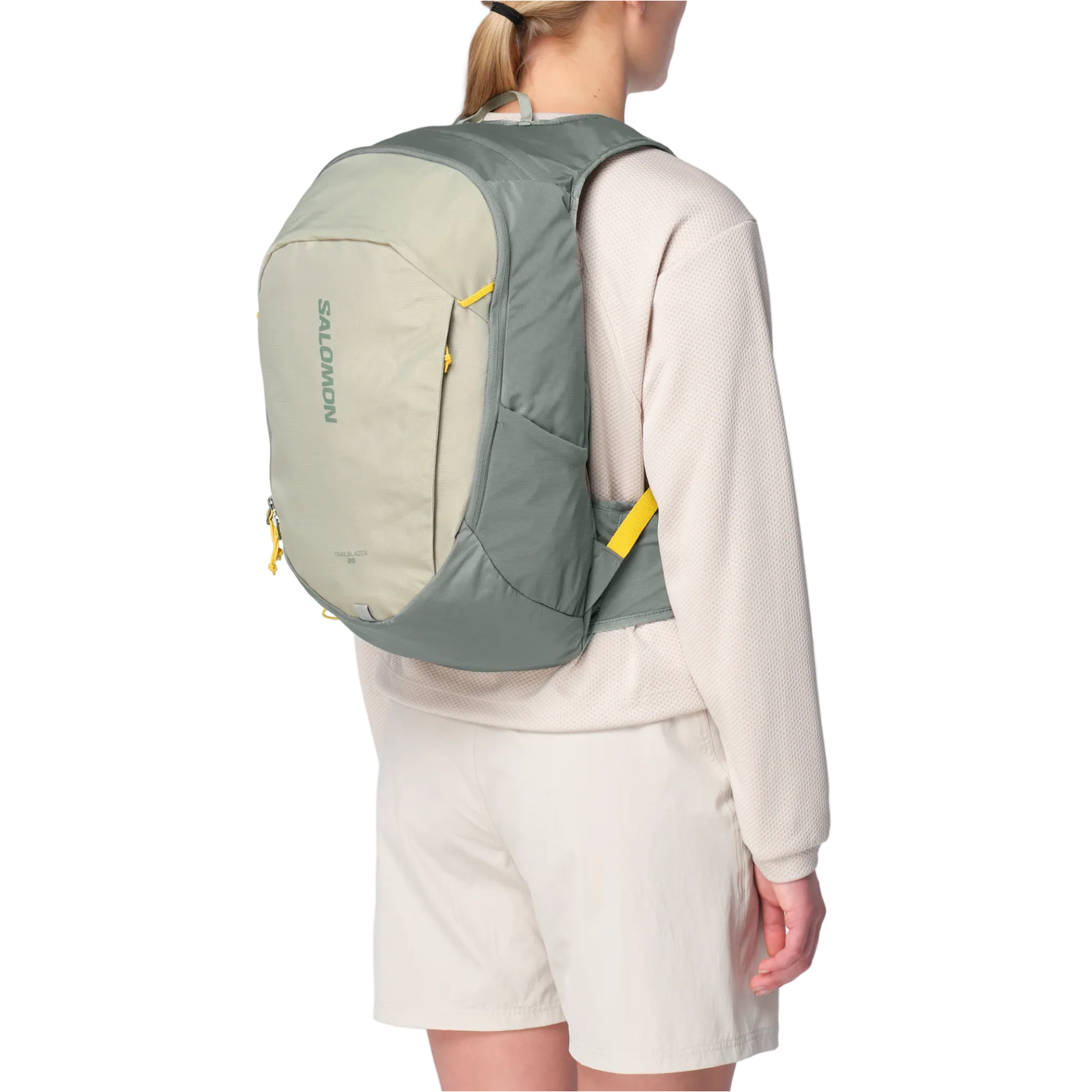 SALOMON backpack Trailblazer 20 sedona sage/seagrass/cress grey