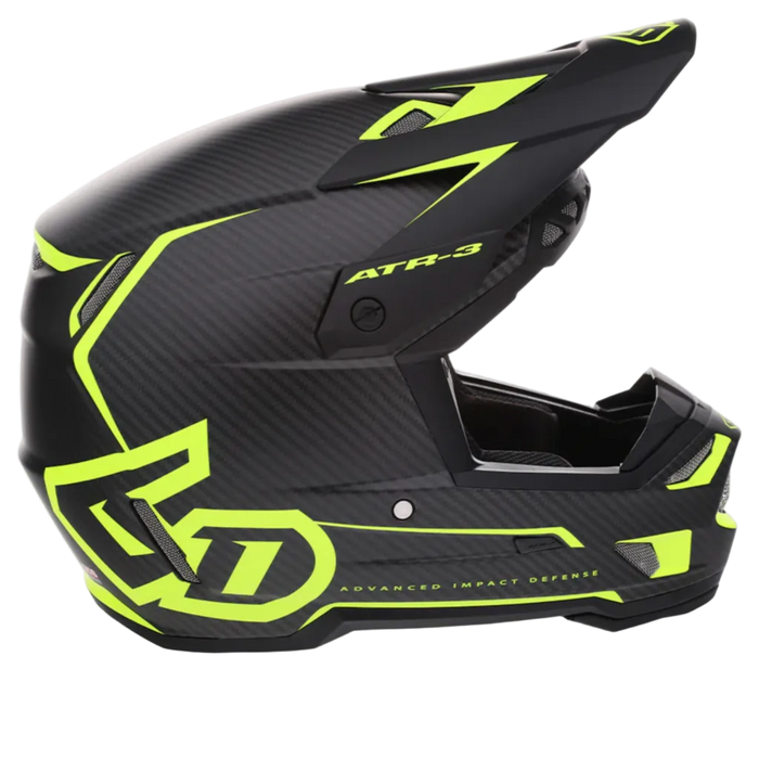 6D ATR-3 Zone FIM Matt yellow helmet