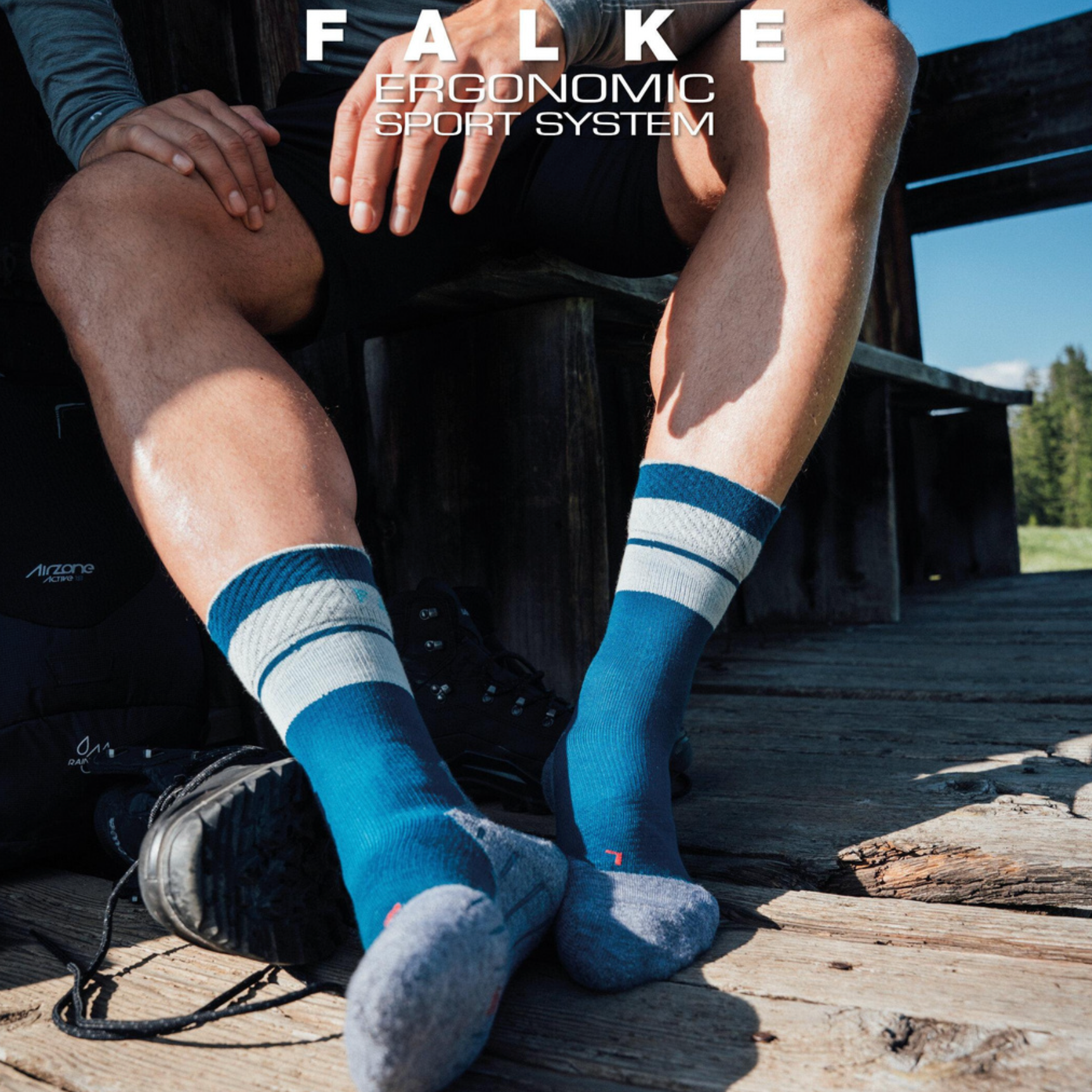 FALKE strumpor TK COMPRESSION blå/lila