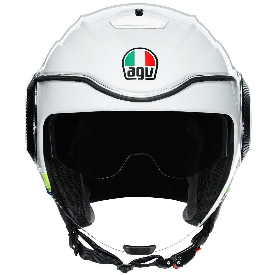 AGV hjälm Orbyt Block vit/blå/gul