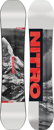 NITRO snowboard Prime Raw svart/vit/röd Wide