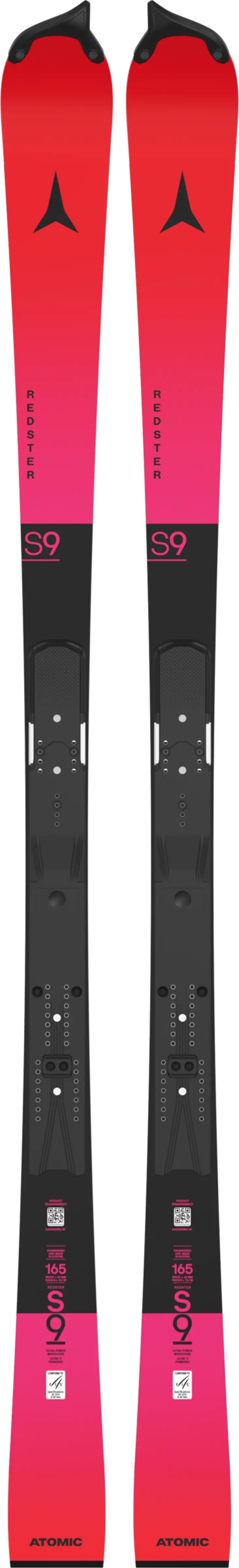 ATOMIC slidės Redster FIS S9 M 165 red/violet w/o bindings