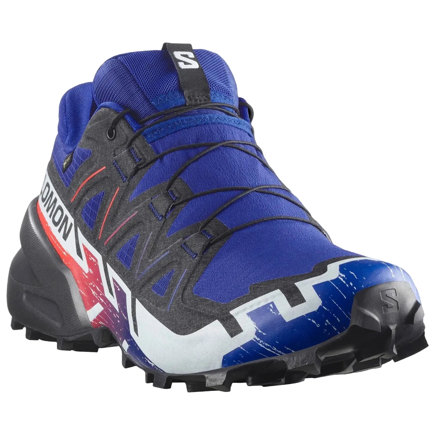 SALOMON shoes Speedcross 6 GTX Equipe surf the web/fiery red/white