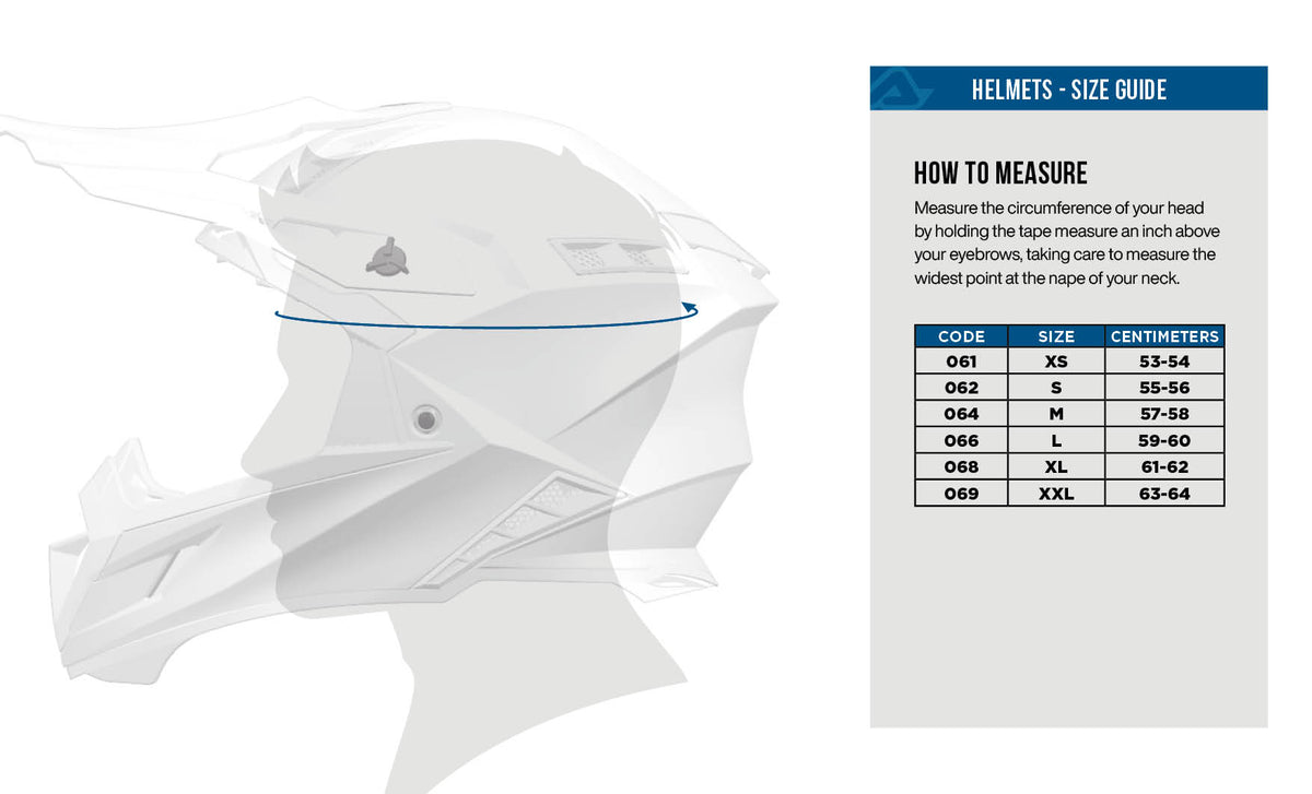 ACERBIS helmet Airstrike-X white/blue/red