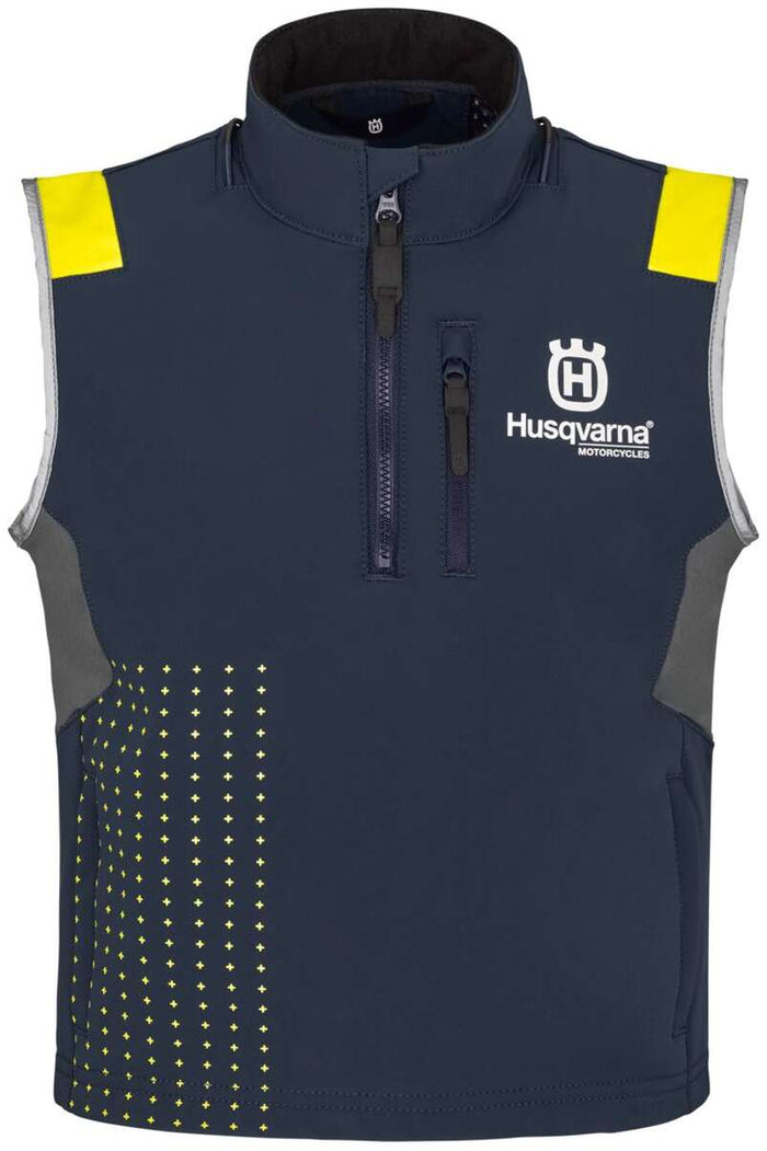 HUSQVARNA väst Barn Railed blå